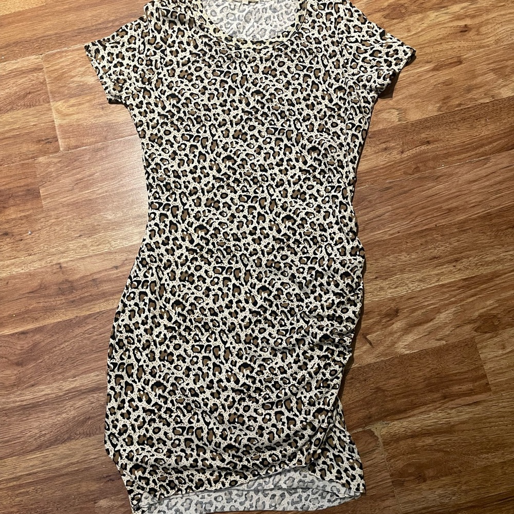 Pink Lily Animal Print Mini Dress